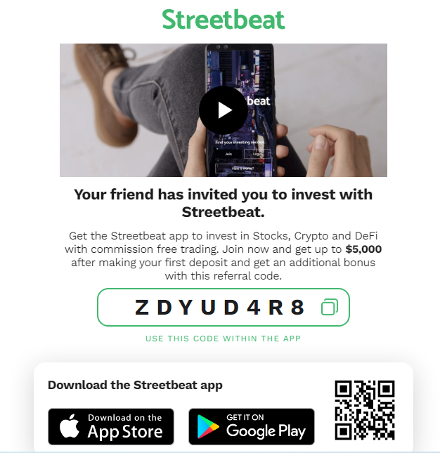 streetbeat bonus
