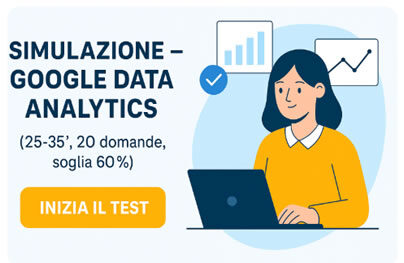 simulazione prova esame test google data analytics