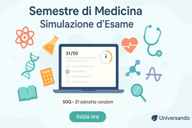 quiz semestre filtro medicina, inizia ora
