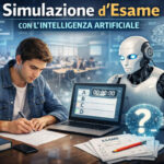 Studente che si allena con una simulazione d’esame con AI su Universando