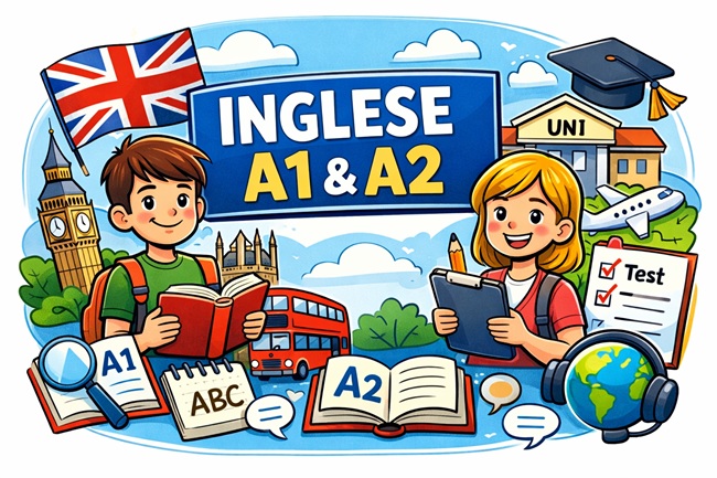 test inglese A1 e A2