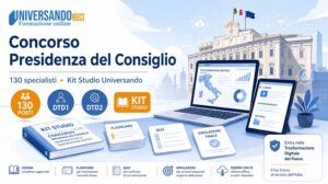 concorso presidenza del consiglio: specialisti trasformazione digitale